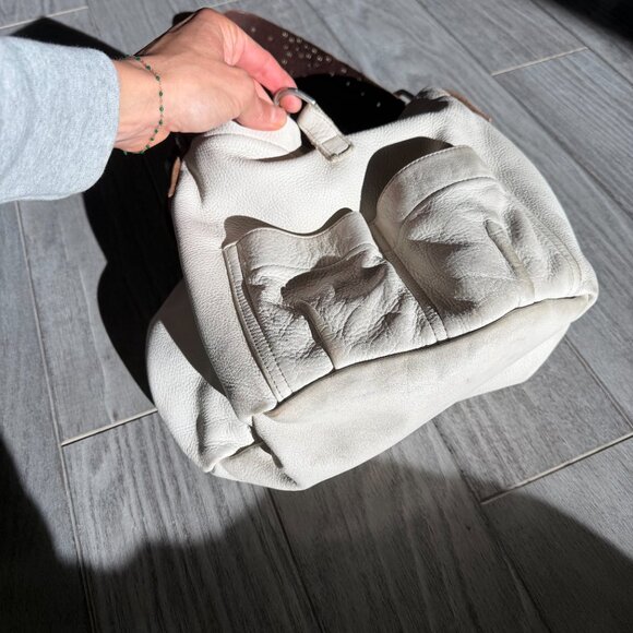 Tylie Malibu Cream Bucket Bag with Floral & Rhinestone Strap - Picture 7 of 7